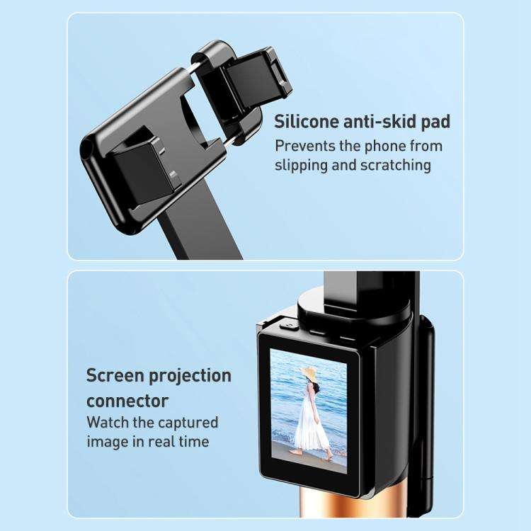 FUNSNAP CL07 Smart Screen-casting Selfie Stick Anti-shake Tripod(Black)