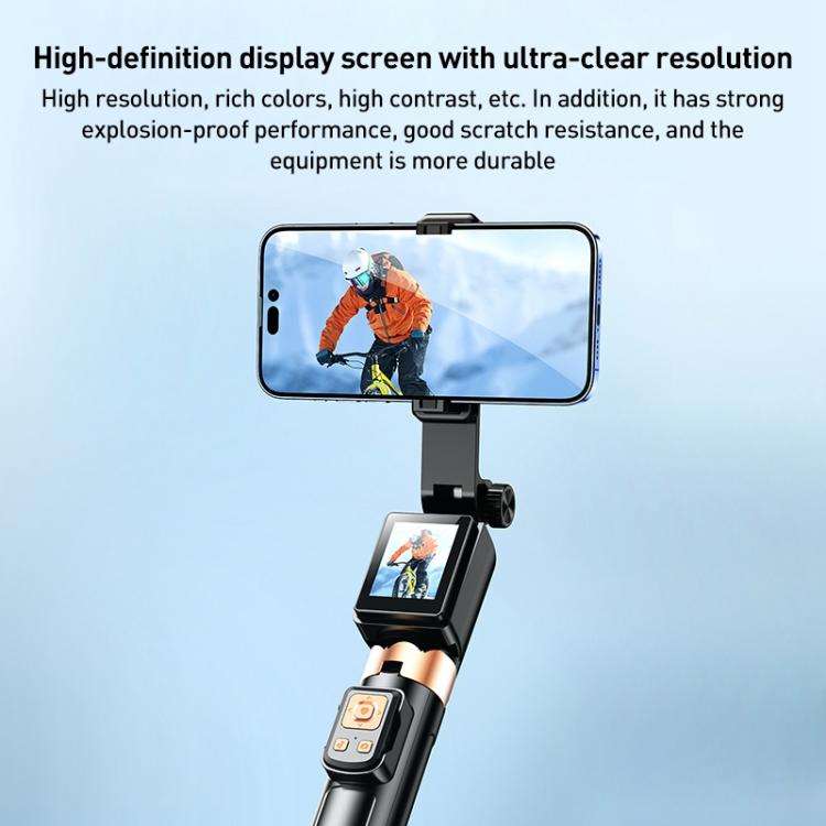 FUNSNAP CL07 Smart Screen-casting Selfie Stick Anti-shake Tripod(Black)