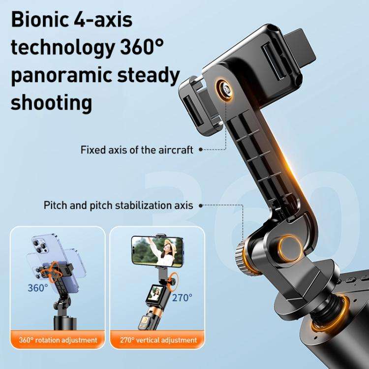 FUNSNAP CL07 Smart Screen-casting Selfie Stick Anti-shake Tripod(Black)