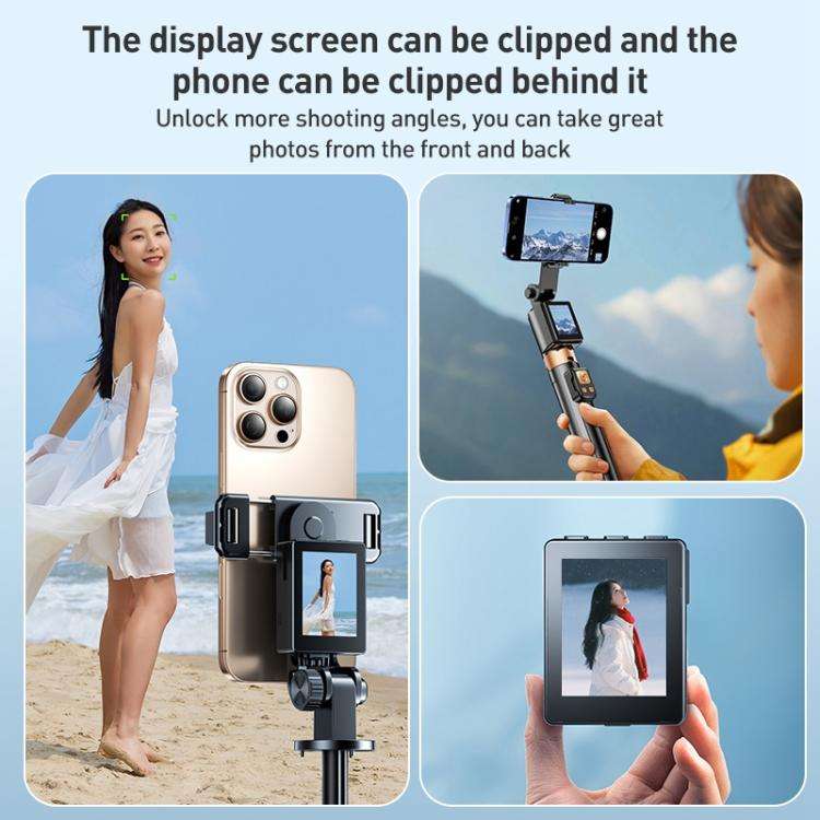 FUNSNAP CL07 Smart Screen-casting Selfie Stick Anti-shake Tripod(Black)