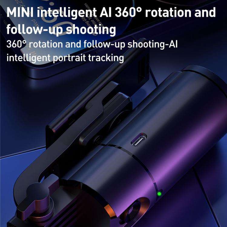 FUNSNAP Q1 Desktop 360 Degree Al Smart Face Tracking PTZ Bracket(Black)