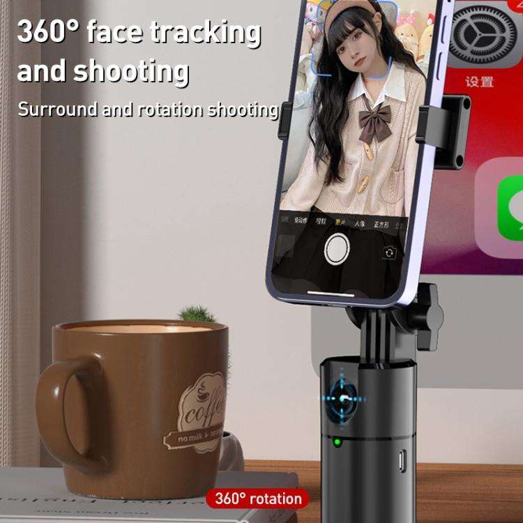 FUNSNAP Q1 Desktop 360 Degree Al Smart Face Tracking PTZ Bracket(Black)