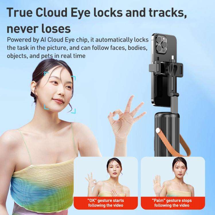 FUNSNAP Q04 Desktop Al Smart Instant Tracking PTZ Bracket(Black)
