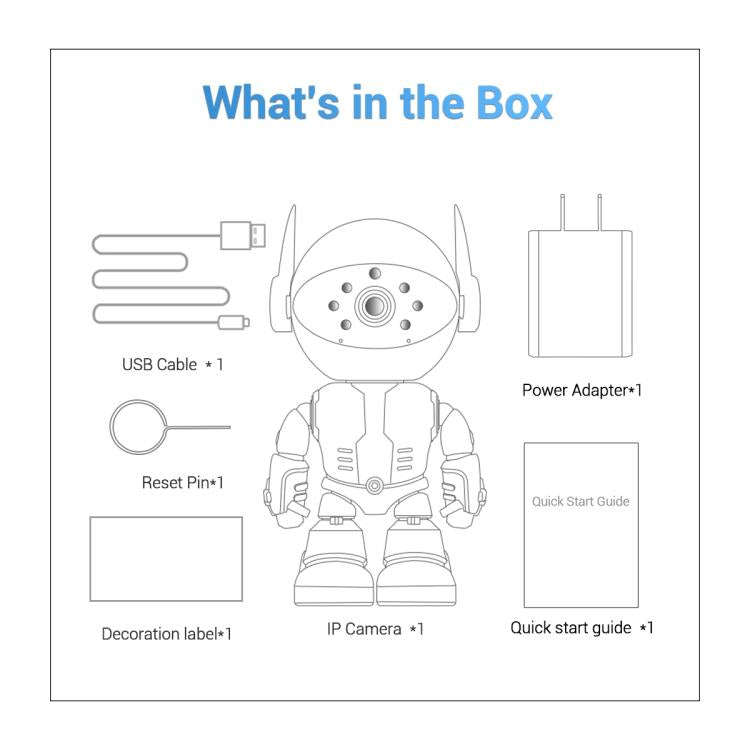 ESCAM PT205 5G WiFi Smart Robot Wireless AI Automatic Tracking Camera, Two Way Audio / Night Ners...