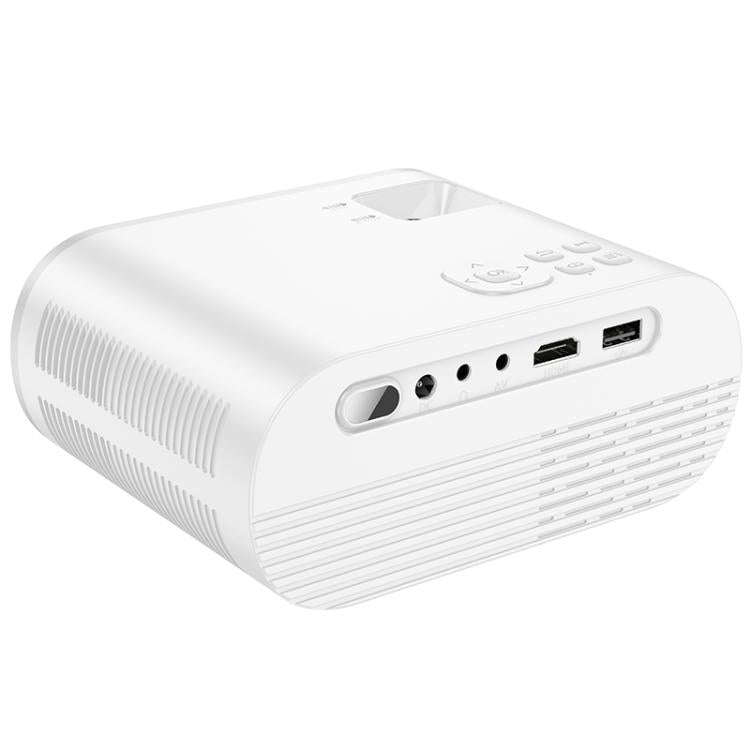 hoco DT1 1280x720P 140ANSI WiFi Bluetooth Wireless Projector Same Screen Version, US Plug(White)