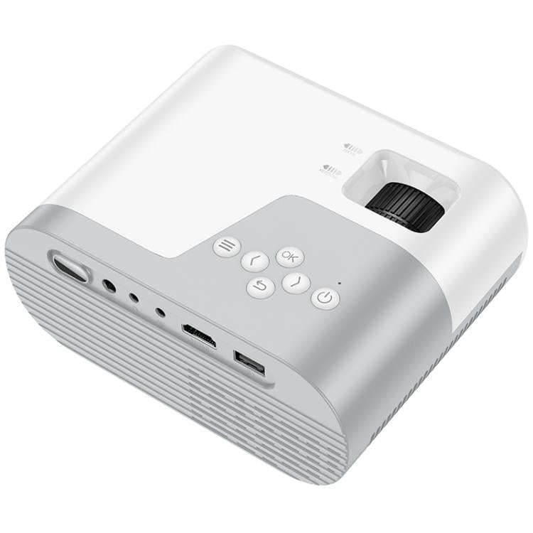 hoco DT2 1280x720P 140ANSI Smart WiFi Bluetooth Projector Android Version, EU Plug(White)