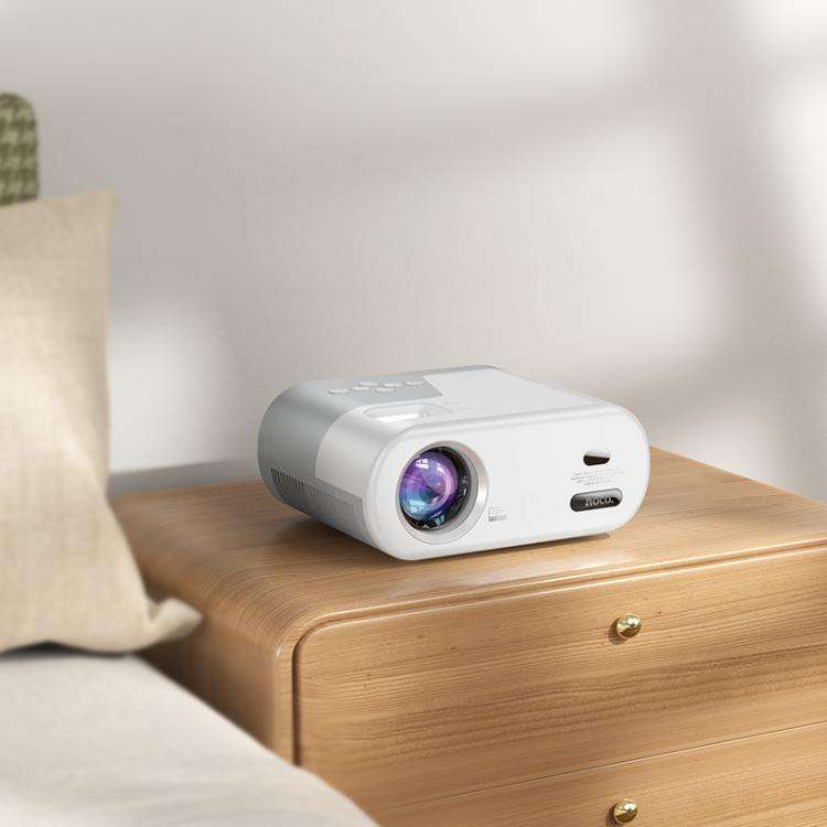 hoco DT2 1280x720P 140ANSI Smart WiFi Bluetooth Projector Android Version, EU Plug(White)