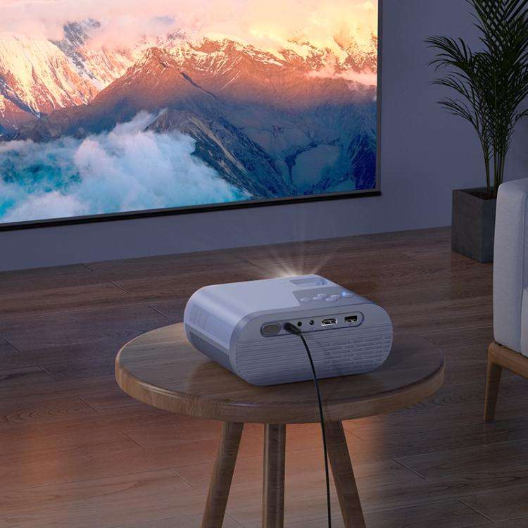 hoco DT2 1280x720P 140ANSI Smart WiFi Bluetooth Projector Android Version, EU Plug(White)
