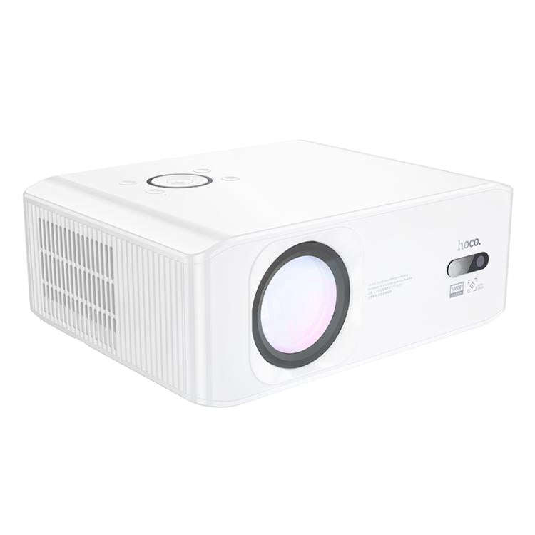 hoco DT3 1920x1080P 370ANSI Smart Electric Focus Projector Android Version, EU Plug(White)