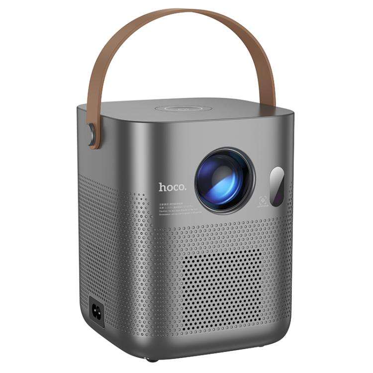 hoco DT4 1280x720P 190ANSI Smart Full Autofocus Projector Android Version, EU Plug(Metal Grey)