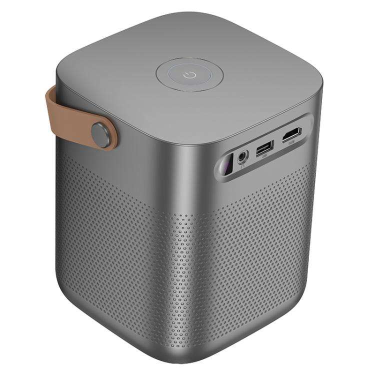 hoco DT4 1280x720P 190ANSI Smart Full Autofocus Projector Android Version, EU Plug(Metal Grey)