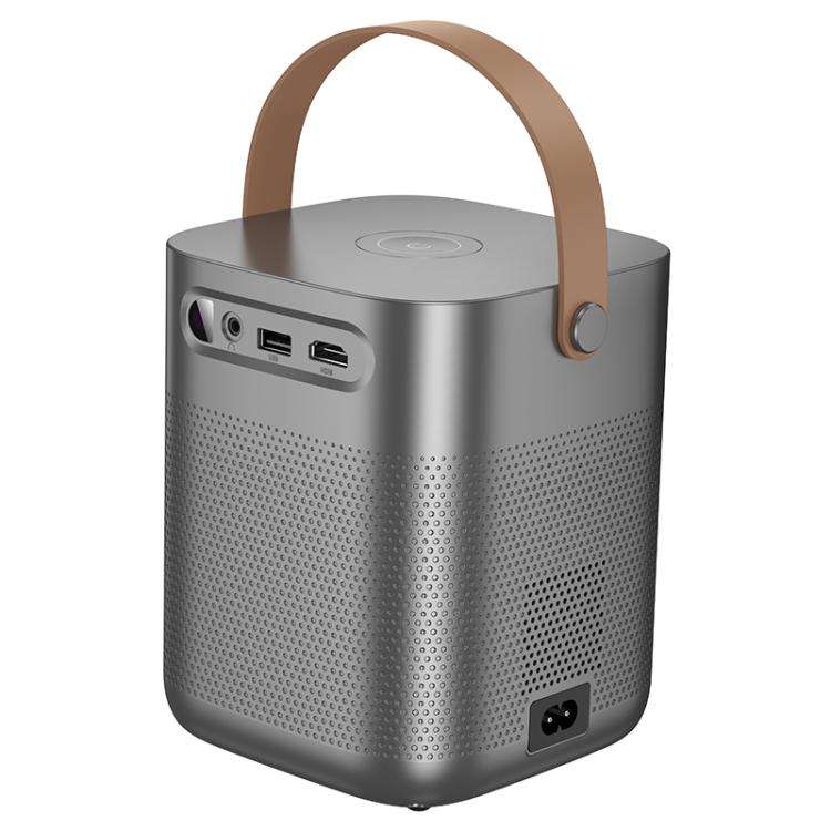 hoco DT4 1280x720P 190ANSI Smart Full Autofocus Projector Android Version, EU Plug(Metal Grey)