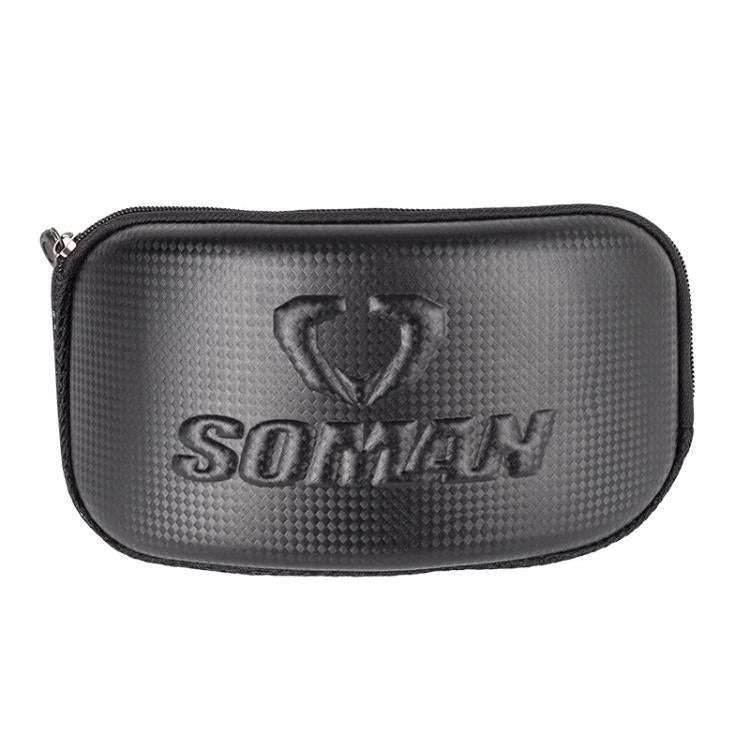 SOMAN Motorcycle Goggles Protective Box Hard Shell EVA Case(Black)