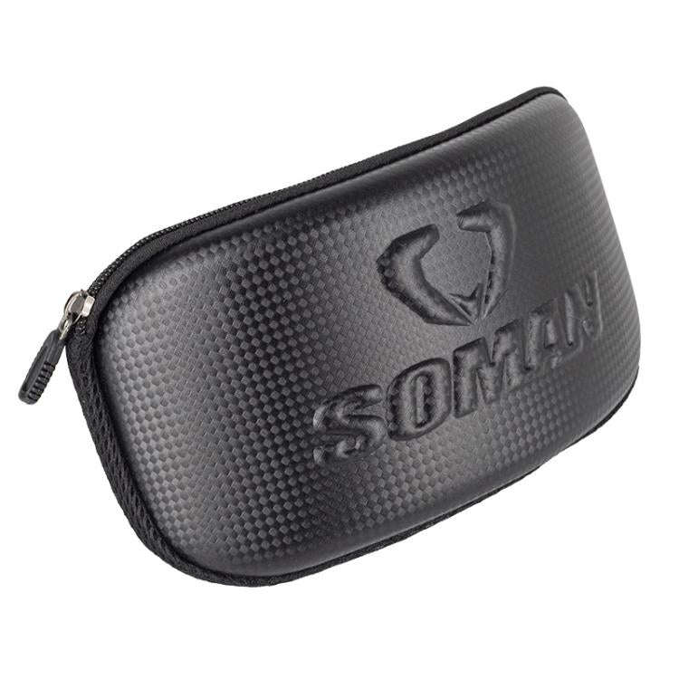 SOMAN Motorcycle Goggles Protective Box Hard Shell EVA Case(Black)