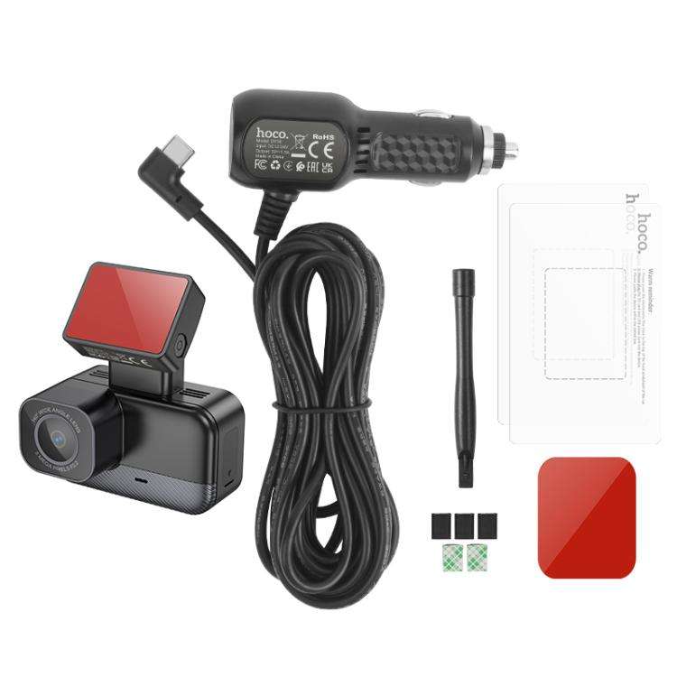 hoco DV10 1.47 inch IPS Mini Screen Dashcam Driving Recorder(Black)
