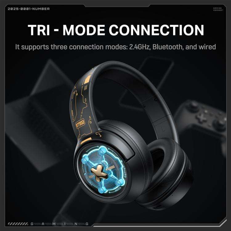 ONIKUMA GT802  Bluetooth 2.4G Wired E-sports Game Headset(Black)