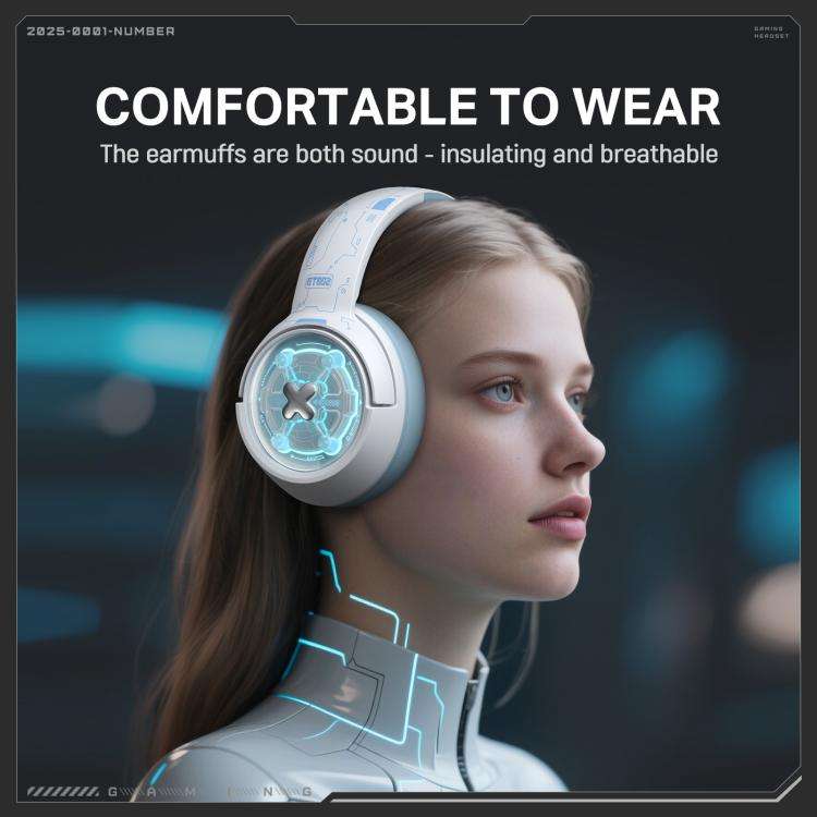ONIKUMA GT802  Bluetooth 2.4G Wired E-sports Game Headset(White)