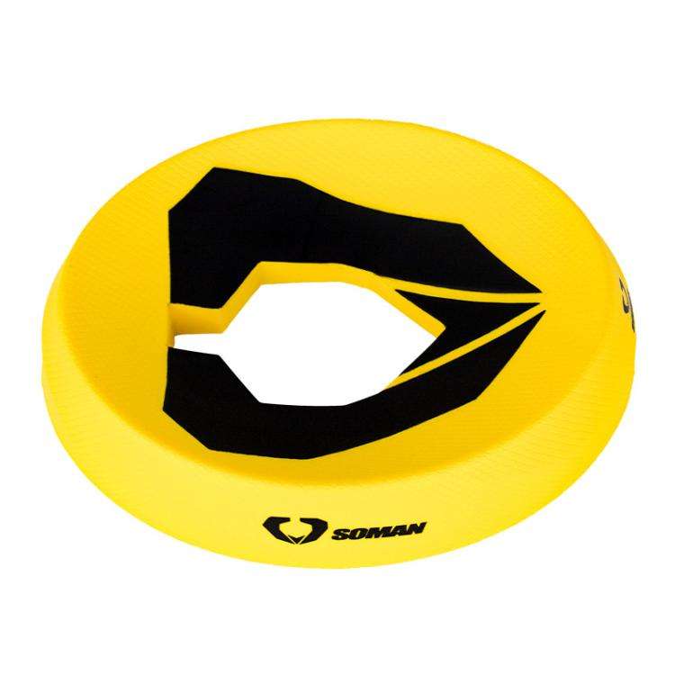 SOMAN Motorcycle Helmet Support Pad Anti-slip Protection Stand(Yellow)