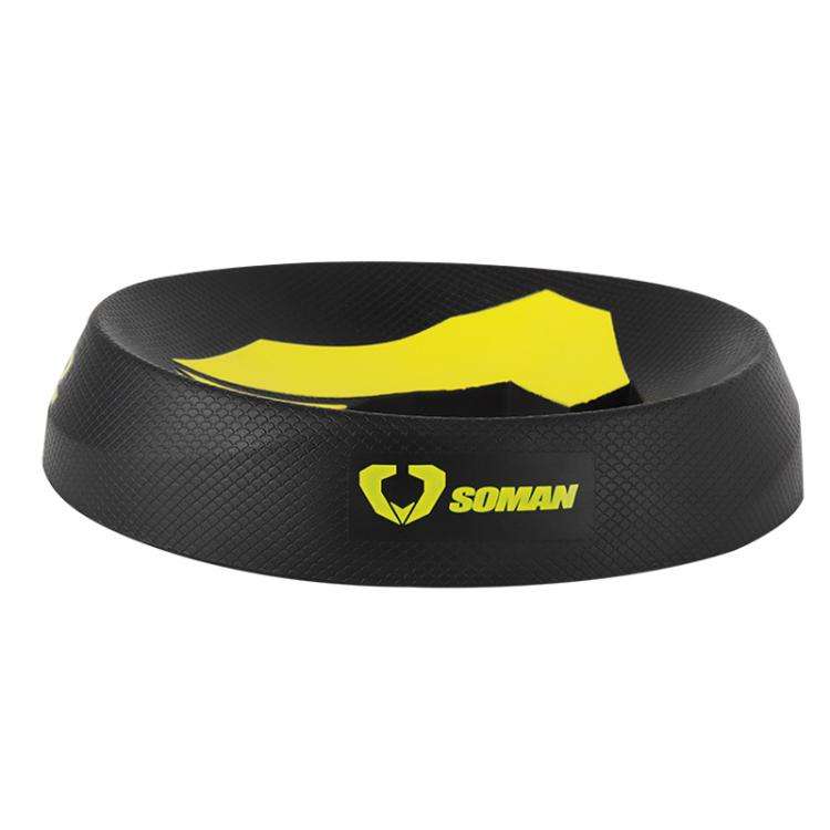 SOMAN Motorcycle Helmet Support Pad Anti-slip Protection Stand(Black)