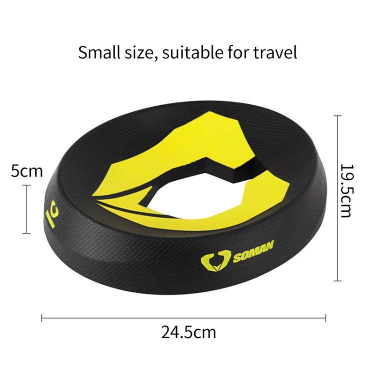 SOMAN Motorcycle Helmet Support Pad Anti-slip Protection Stand(Yellow)