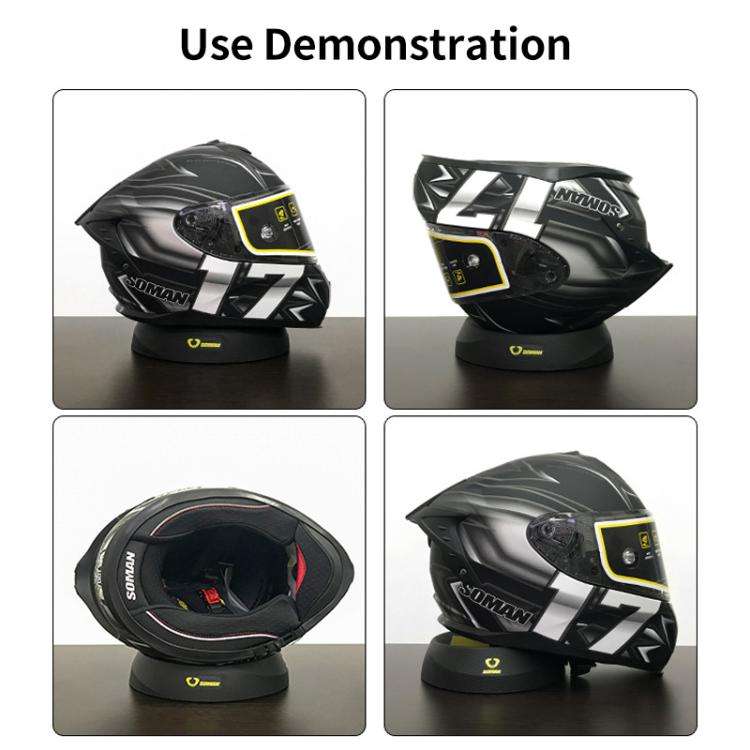 SOMAN Motorcycle Helmet Support Pad Anti-slip Protection Stand(Yellow)