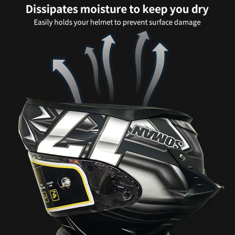 SOMAN Motorcycle Helmet Support Pad Anti-slip Protection Stand(Yellow)
