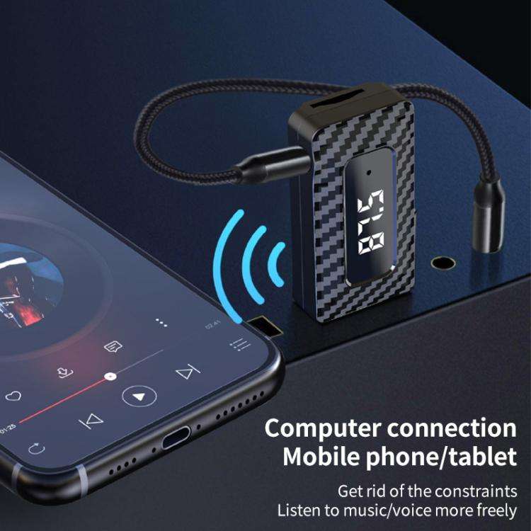 USB Car FM Transmitter Wireless Bluetooth Receiver(Black)