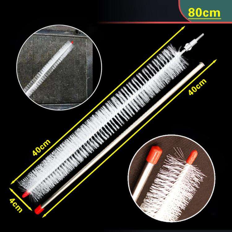 Car Water Tank Radiator Cleaning Brush(Brush Head + Stainless Steel Rod)