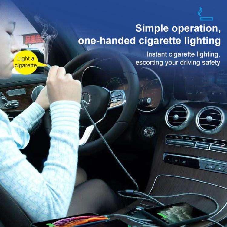 Type-C mini Car Cigarette Lighter(Dark Grey)