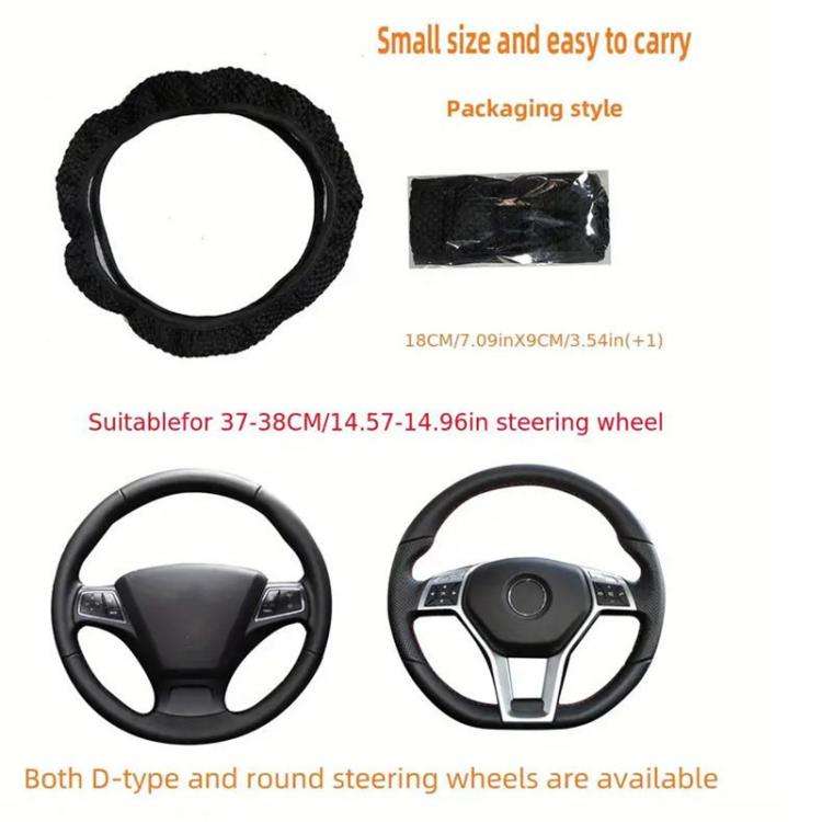 Breathable Mesh Elastic Car Universal Anti-skid Steering Wheel Cover, Diameter: 38cm(Grey)
