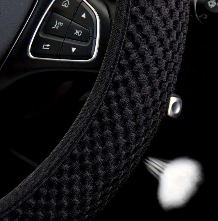 Breathable Mesh Elastic Car Universal Anti-skid Steering Wheel Cover, Diameter: 38cm(Grey)
