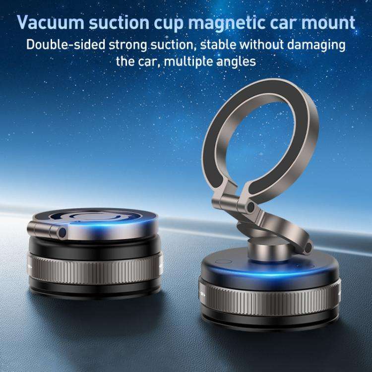 D1X Vacuum Magnetic 360 Degree Rotating Car Holder(Tarnish)