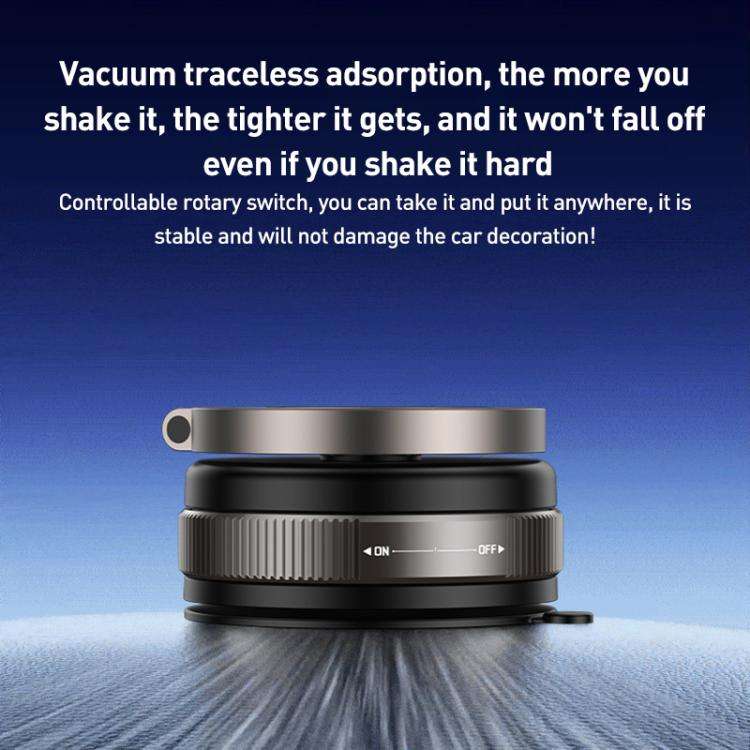 D1X Vacuum Magnetic 360 Degree Rotating Car Holder(Tarnish)