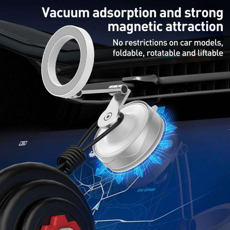 X30 Folding Rotating Car Magnetic Holder(White)