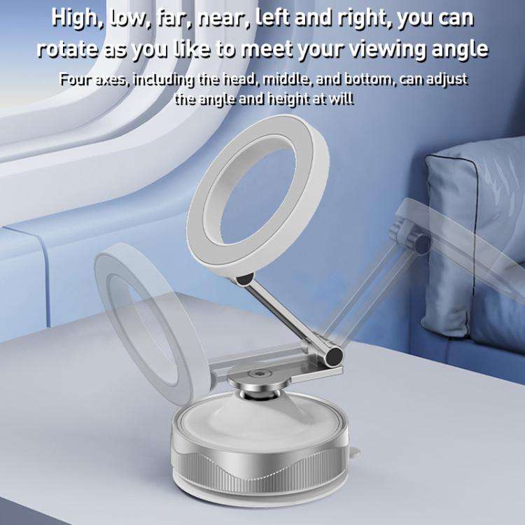 X30 Folding Rotating Car Magnetic Holder(White)