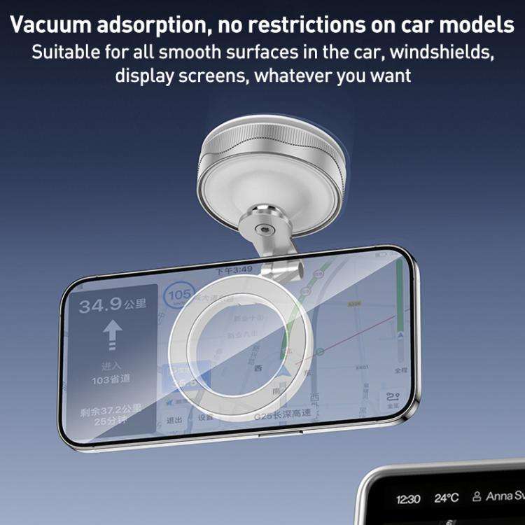 X30 Folding Rotating Car Magnetic Holder(White)