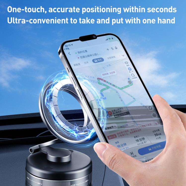 S11 Multifunctional Suction Cup Folding Car Phone Holder(Tarnish)