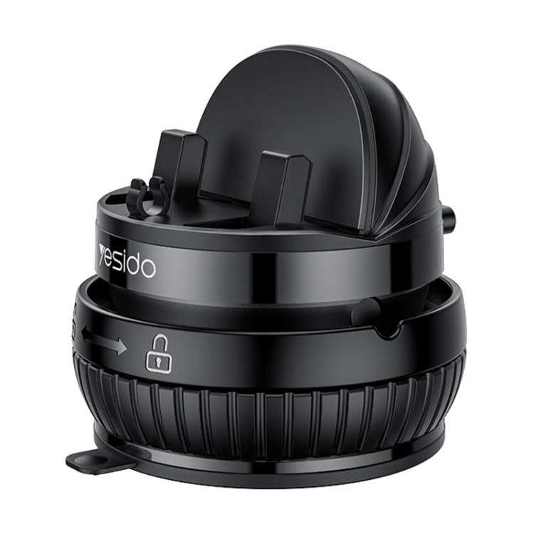 Yesido C272 360 Degree Rotating Car Center Console Phone Holder(Black)