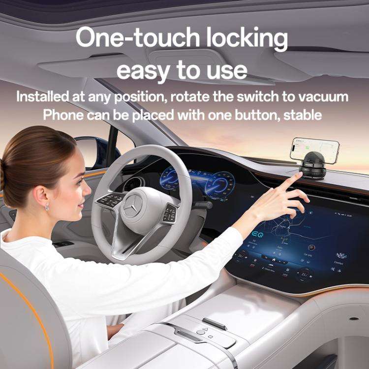Yesido C272 360 Degree Rotating Car Center Console Phone Holder(Black)