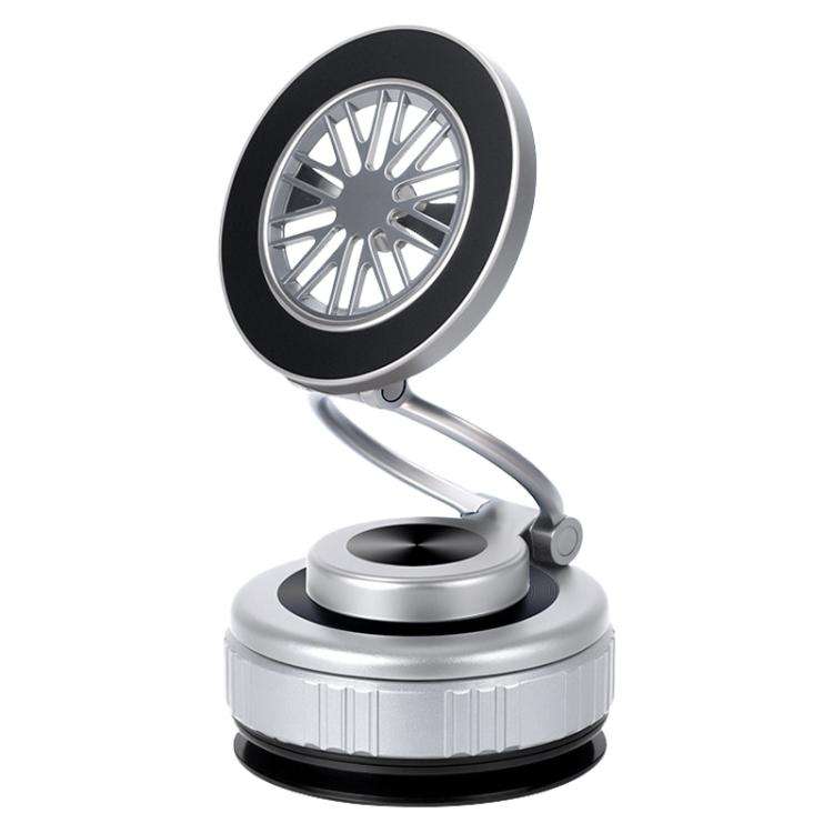 G511 360 Degree Rotating Vacuum Adsorption Magnetic Car Phone Holder(Silver)