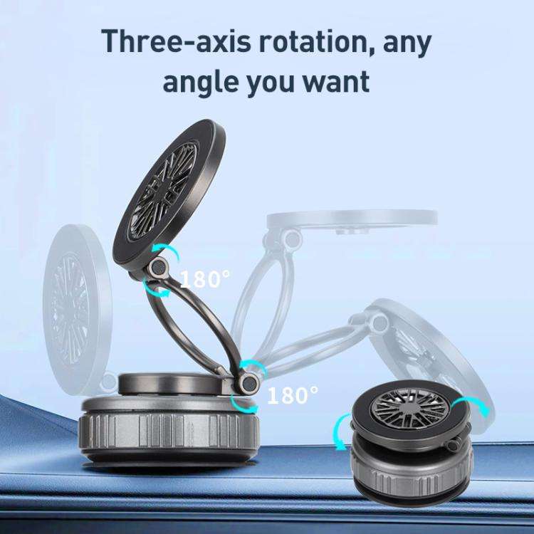 G511 360 Degree Rotating Vacuum Adsorption Magnetic Car Phone Holder(Tarnish)