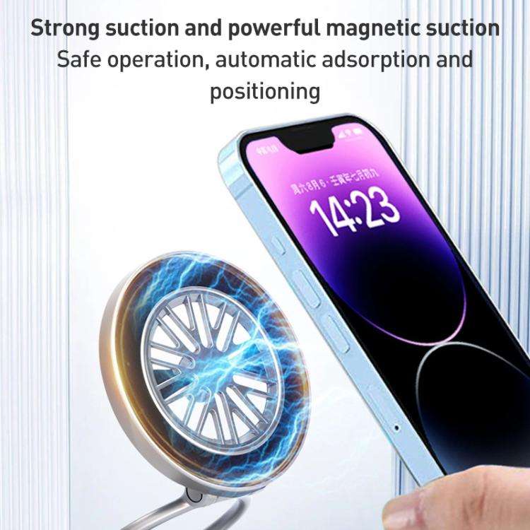 G511 360 Degree Rotating Vacuum Adsorption Magnetic Car Phone Holder(Tarnish)