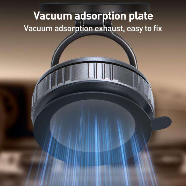 G512 Multifunctional Vacuum Double-Sided Magnetic Car Phone Holder(Grey)