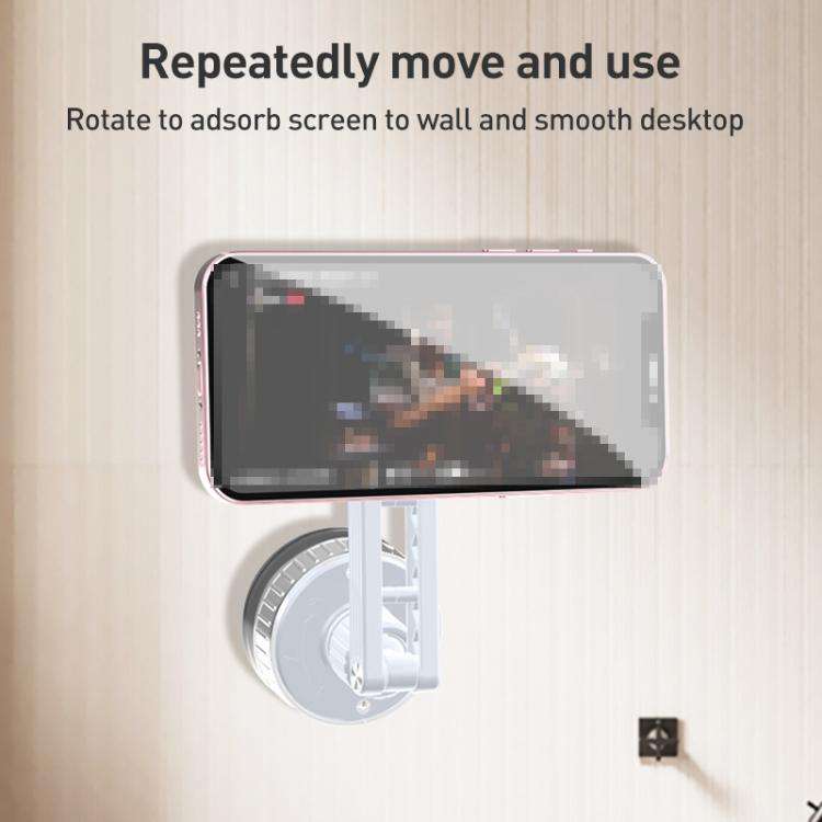 CC-T27 Vacuum Adsorption Car Magnetic Phone Holder(White)