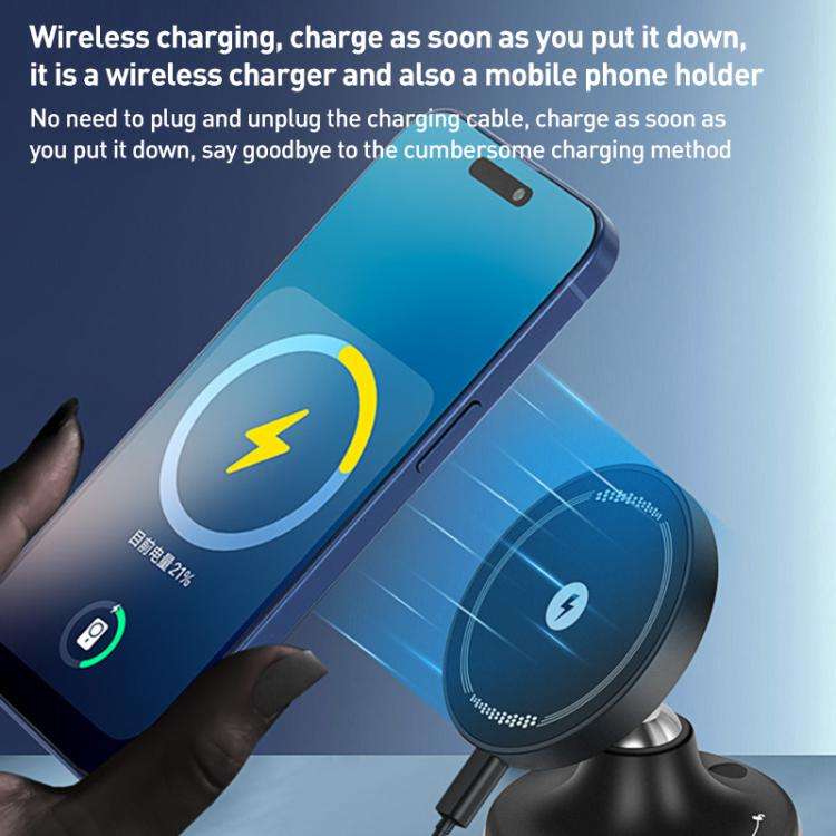 CC-T29W 360 Degree Rotating MagSafe Magnetic Car Phone Holder(Black)