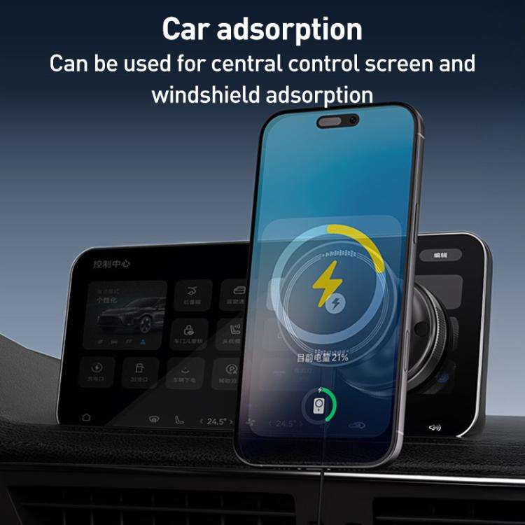 CC-T29W 360 Degree Rotating MagSafe Magnetic Car Phone Holder(Black)
