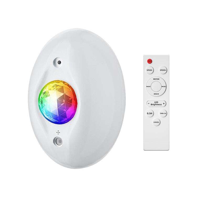 Remote Control Elliptical Starry Projection Lamp Atmosphere Light, Style:Bluetooth Version(White)