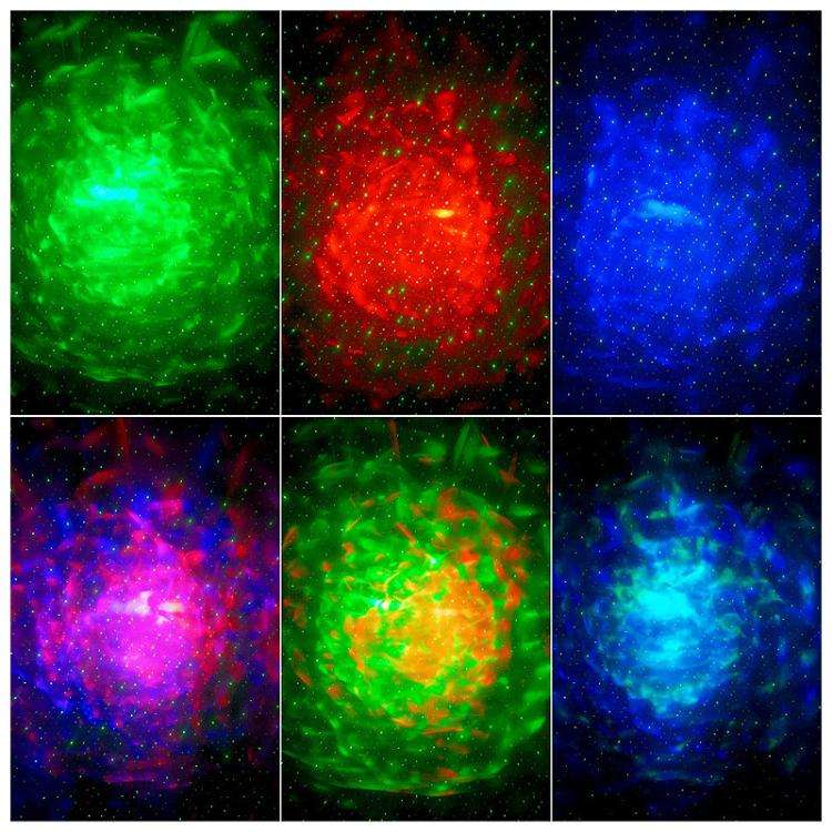 Remote Control Elliptical Starry Projection Lamp Atmosphere Light, Style:Bluetooth Version(White)