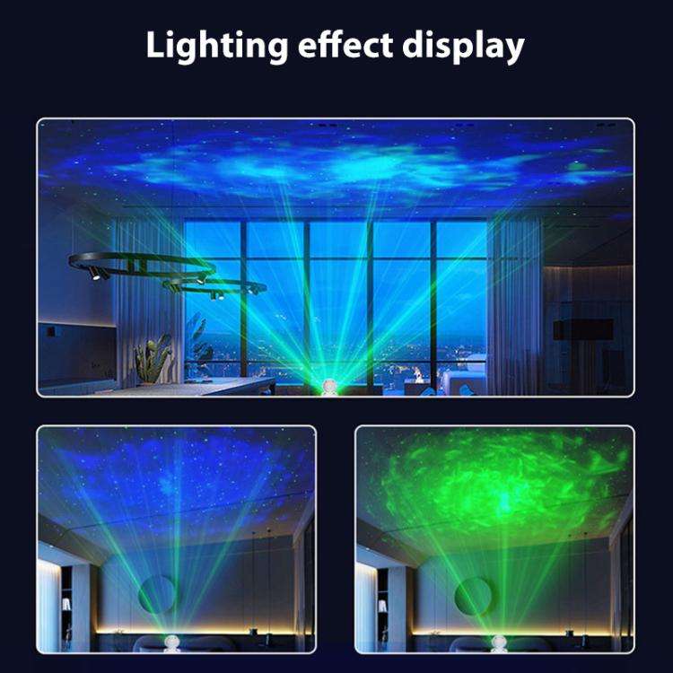 Astronaut Starry Projection Lamp Remote Control Laser Light, Style:Basic Version(White)