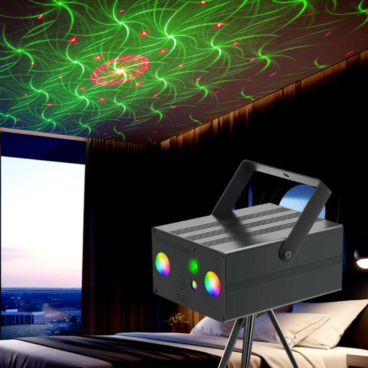 10W Square Laser Light LED Stage Bar KTV Atmosphere Lamp(Black)